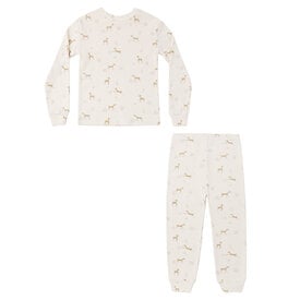 Rylee + Cru LLC Rylee + Cru Organic Pajama Set - Fawn