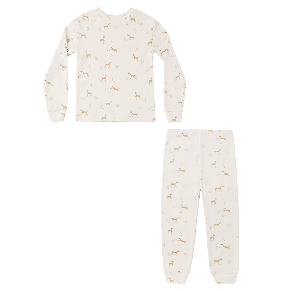 Rylee + Cru Organic Pajama Set - Fawn