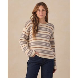 Rylee + Cru LLC Rylee + Cru Women's Jacques Sweater - Dusty Blue Stripe