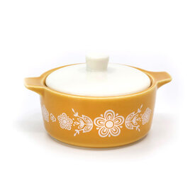  Pyrex Casserole Trinket Box - Butterfly Gold