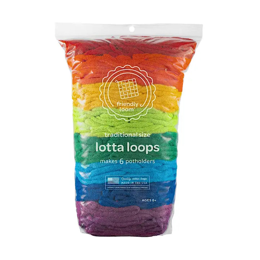  Friendly Loom Lotta Loops - Traditional Pack - Rainbow