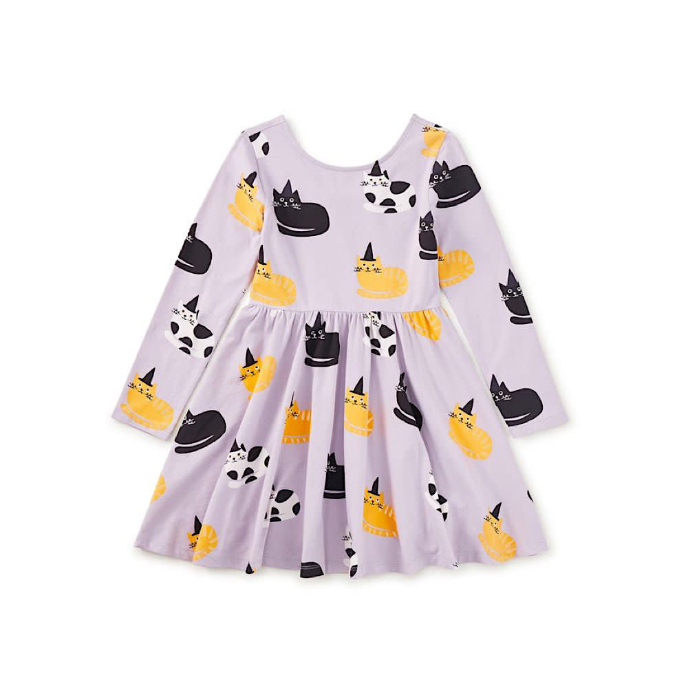 Tea Collection Printed Ballet Dress - Cats in Hats