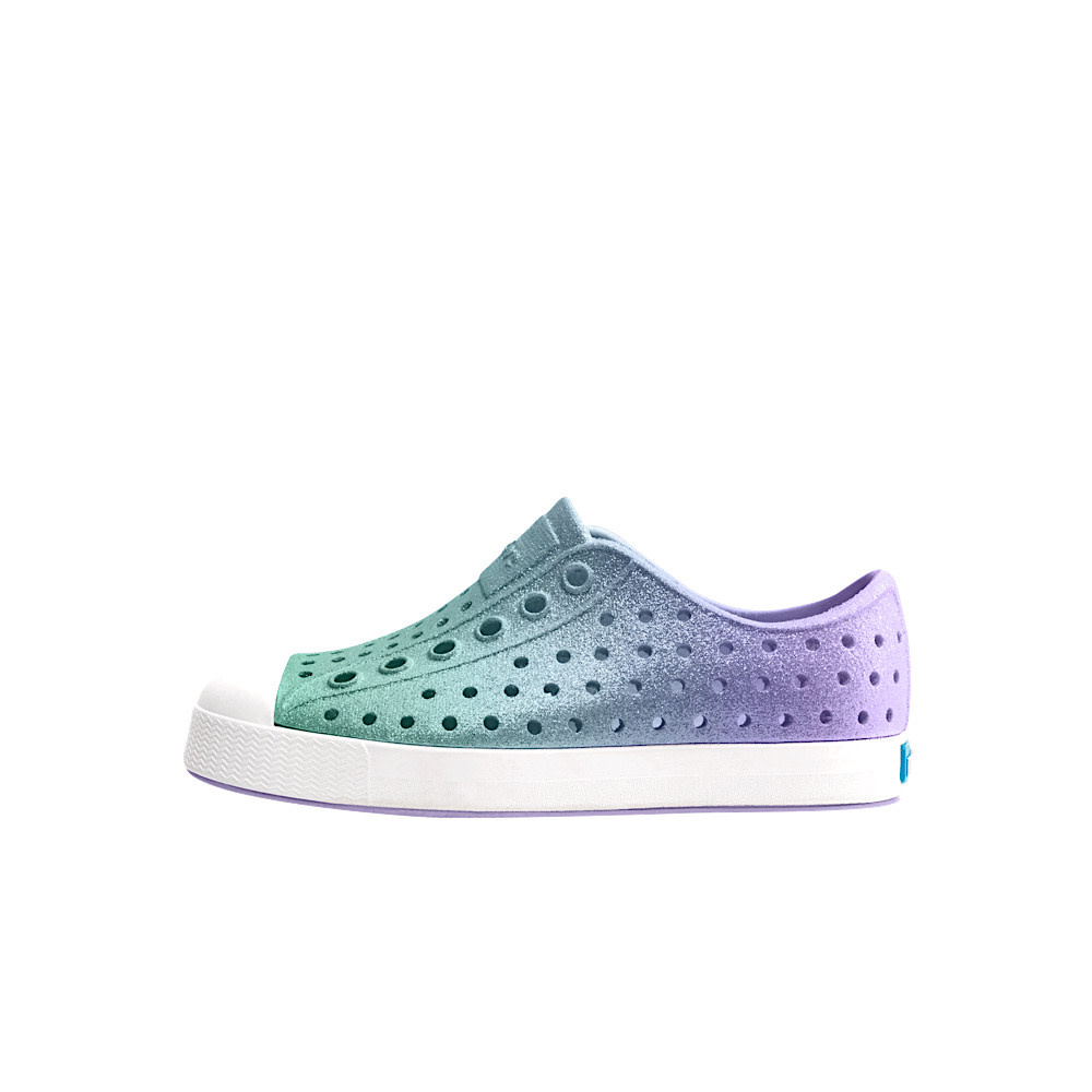 Native Shoes Jefferson Bio Bling Child - Fresco Twirling Bling/Shell White