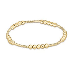 ENewton ENewton Classic Gold Pattern Bracelet - Blissful - 4mm