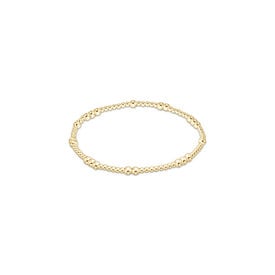 ENewton ENewton Egirl - Classic Gold Pattern Bracelet - Hope Unwritten - 3mm