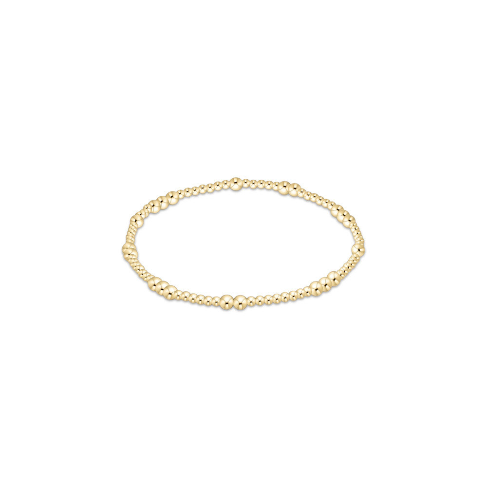 ENewton ENewton Egirl - Classic Gold Pattern Bracelet - Hope Unwritten - 3mm