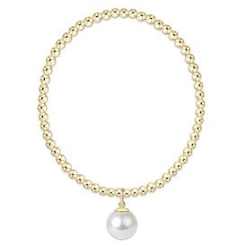 ENewton ENewton Gold Charm Bracelet - Pearl - 10mm