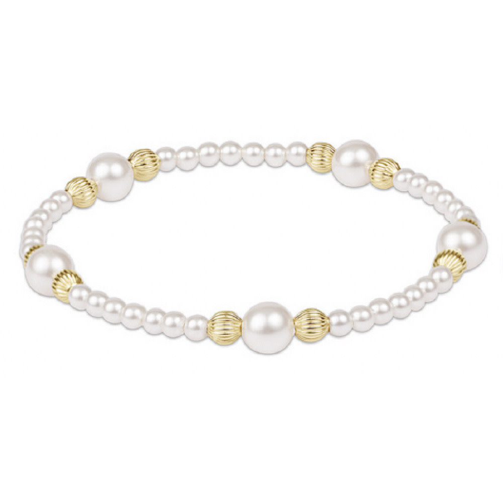 ENewton Gold Pearl Bracelet - Dignity Bead - Purpose