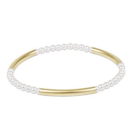 ENewton ENewton Gold Pearl Pattern Bracelet - Three Bliss Bar - 3mm