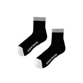 Le Bon Shoppe Le Bon Shoppe Color Block Girlfriend Socks - Black Grey
