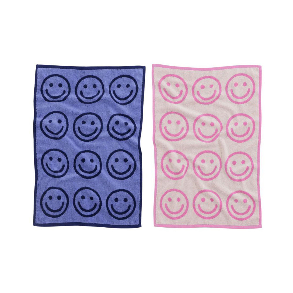 Baggu Hand Towel Set of 2 - Happy Pink Blue