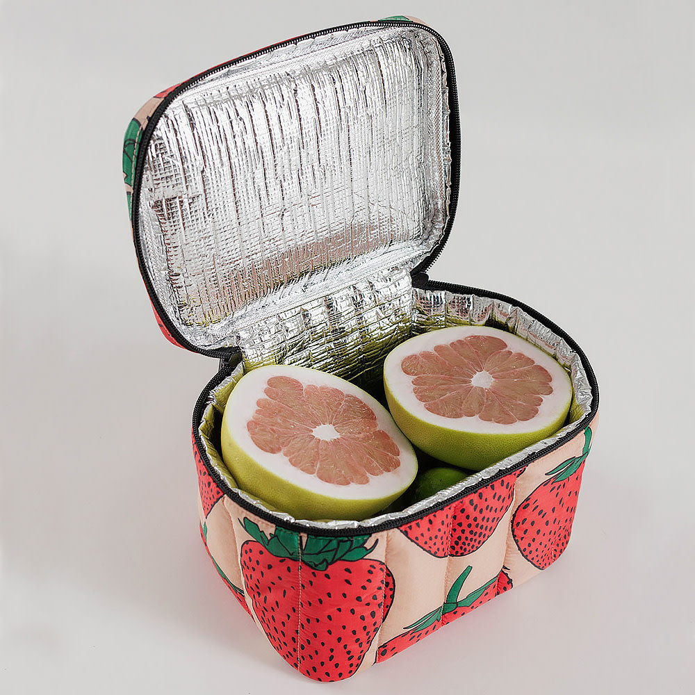 Baggu Puffy Lunch Bag - Strawberry