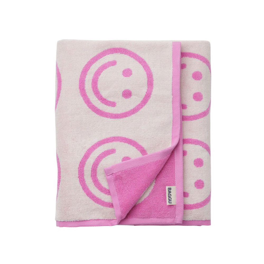 Baggu Bath Towel - Happy Pink