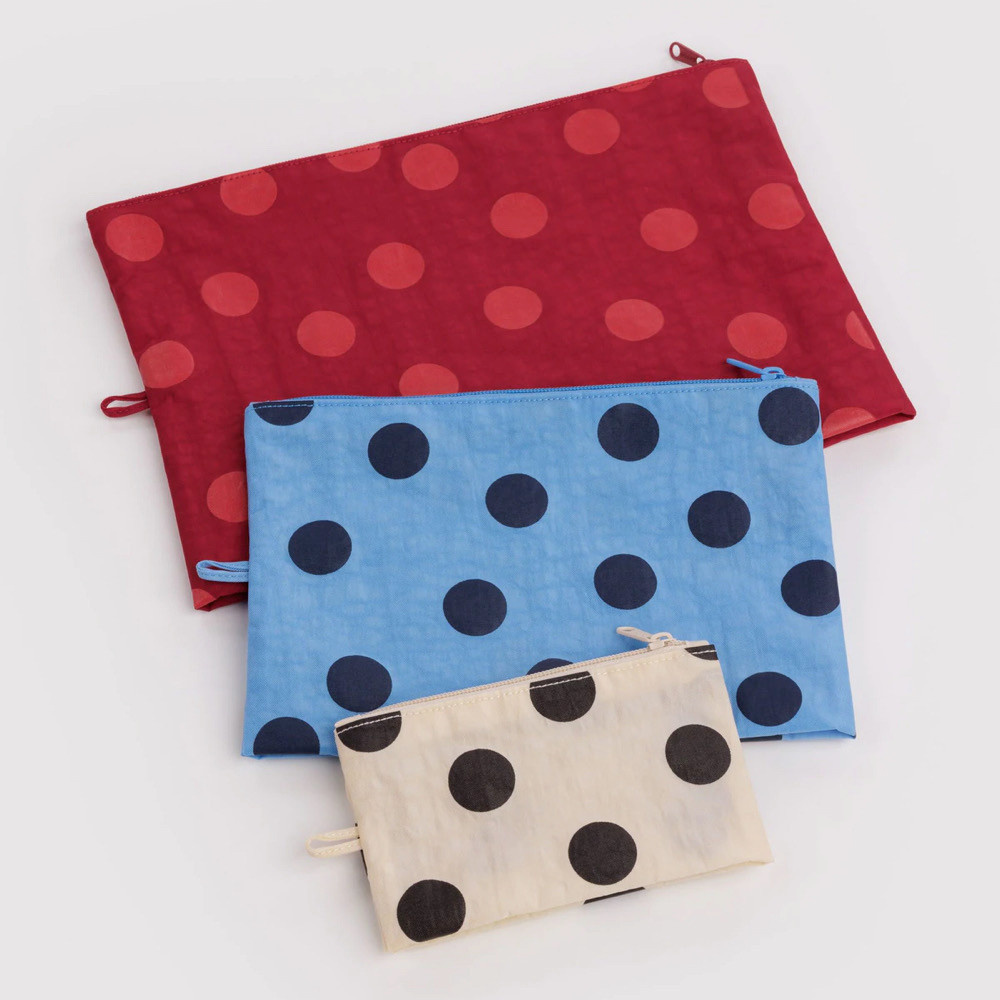 Baggu Go Pouch Set of 3 - Polka Dot Mix