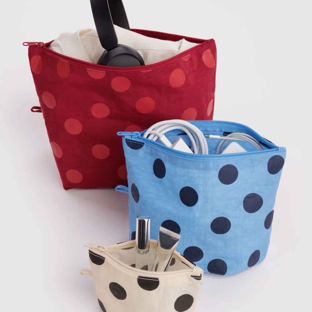 Baggu Go Pouch Set of 3 - Polka Dot Mix