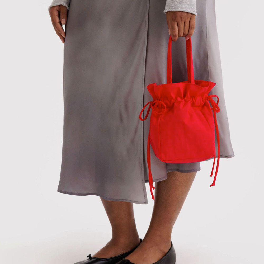 Baggu Nylon Drawstring Bag - Candy Apple