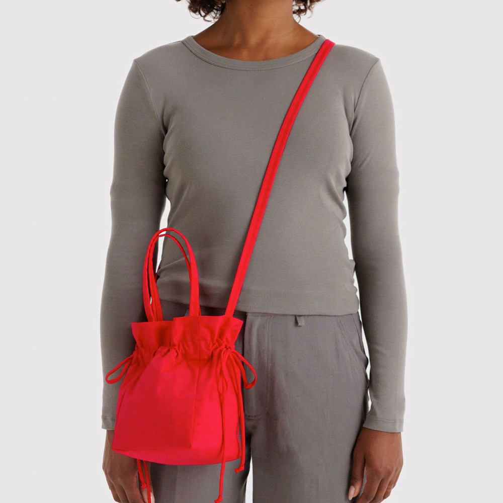 Baggu Nylon Drawstring Bag - Candy Apple