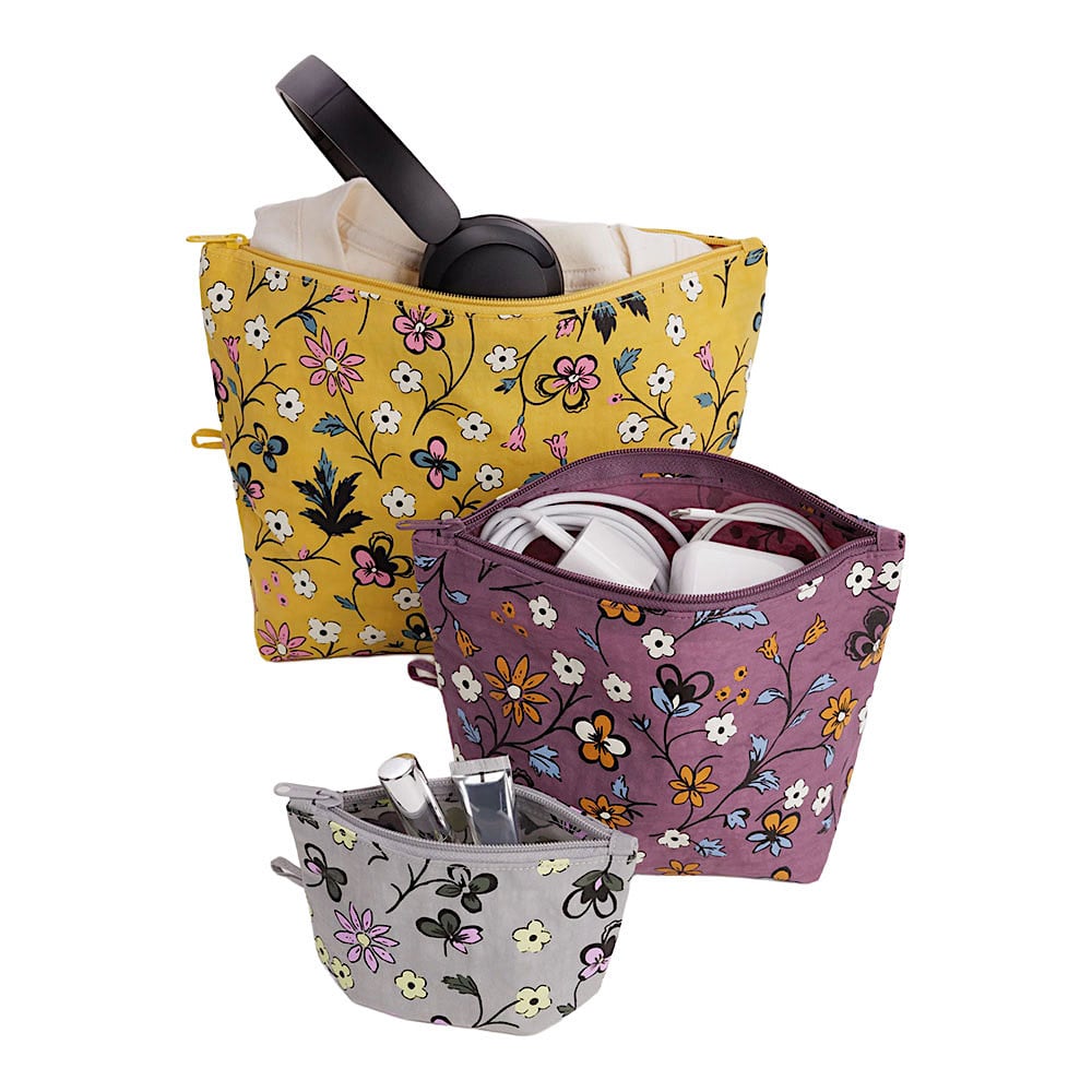 Baggu Go Pouch Set of 3 - Wildwood Mix