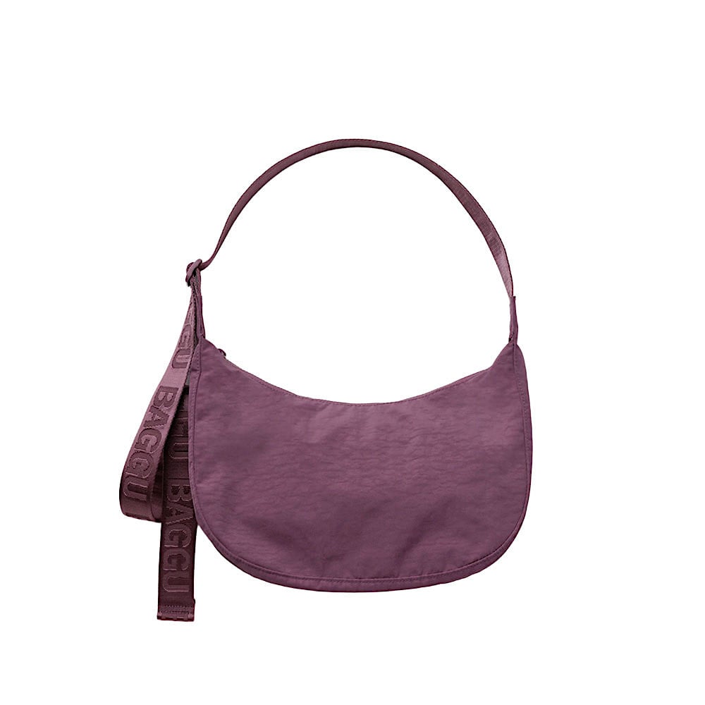 Baggu Baggu Medium Nylon Crescent Bag - Wild Plum