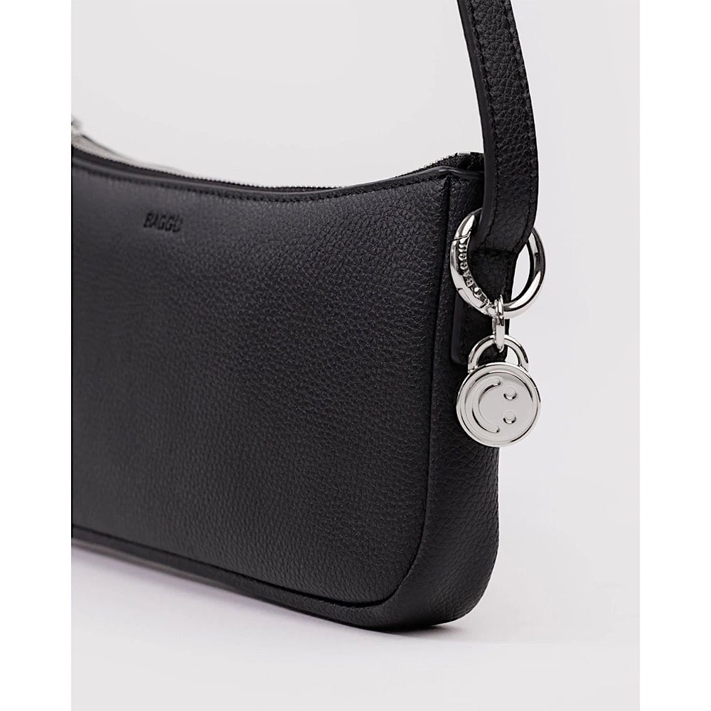 Baggu Recycled Leather Pochette - Black