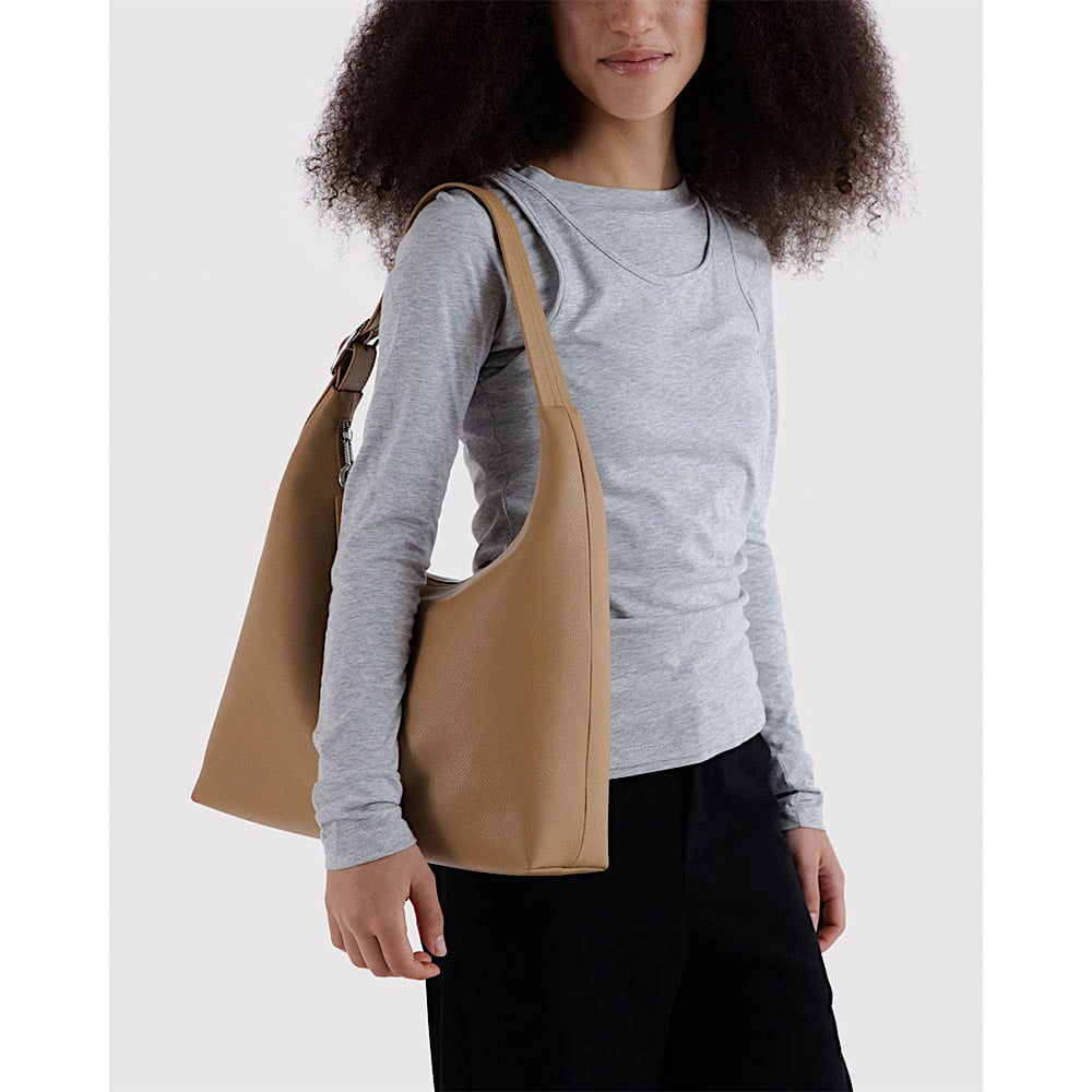 Baggu Recycled Leather Shoulder Bag - Dune