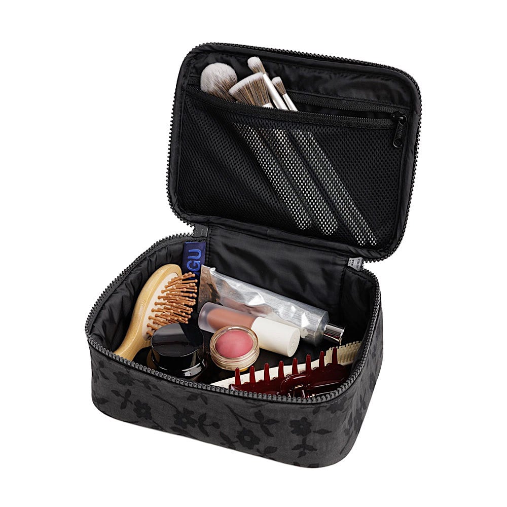 Baggu Small Cosmetic Case - Charcoal Ditsy Floral