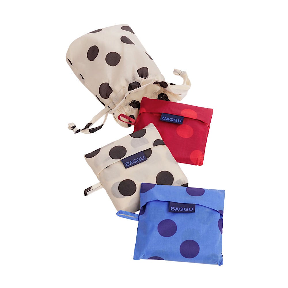 Baggu Standard Set of 3 - Polka Dot Mix