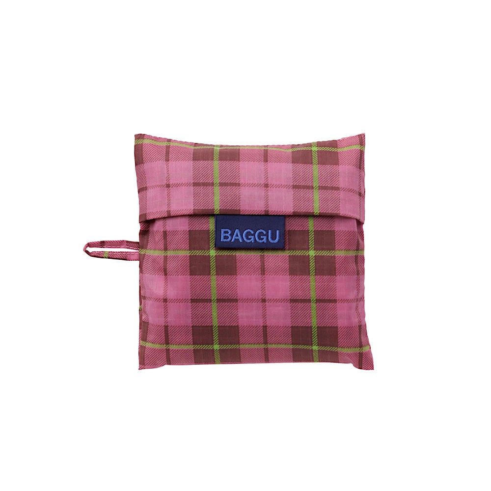 Baggu Standard  - Azalea Pink Tartan