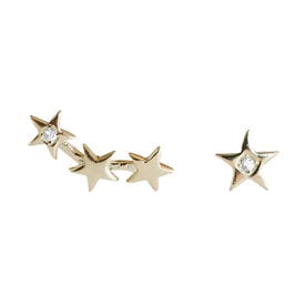 JaxKelly JaxKelly Complements Star & Constellation Stud Earrings - Gold