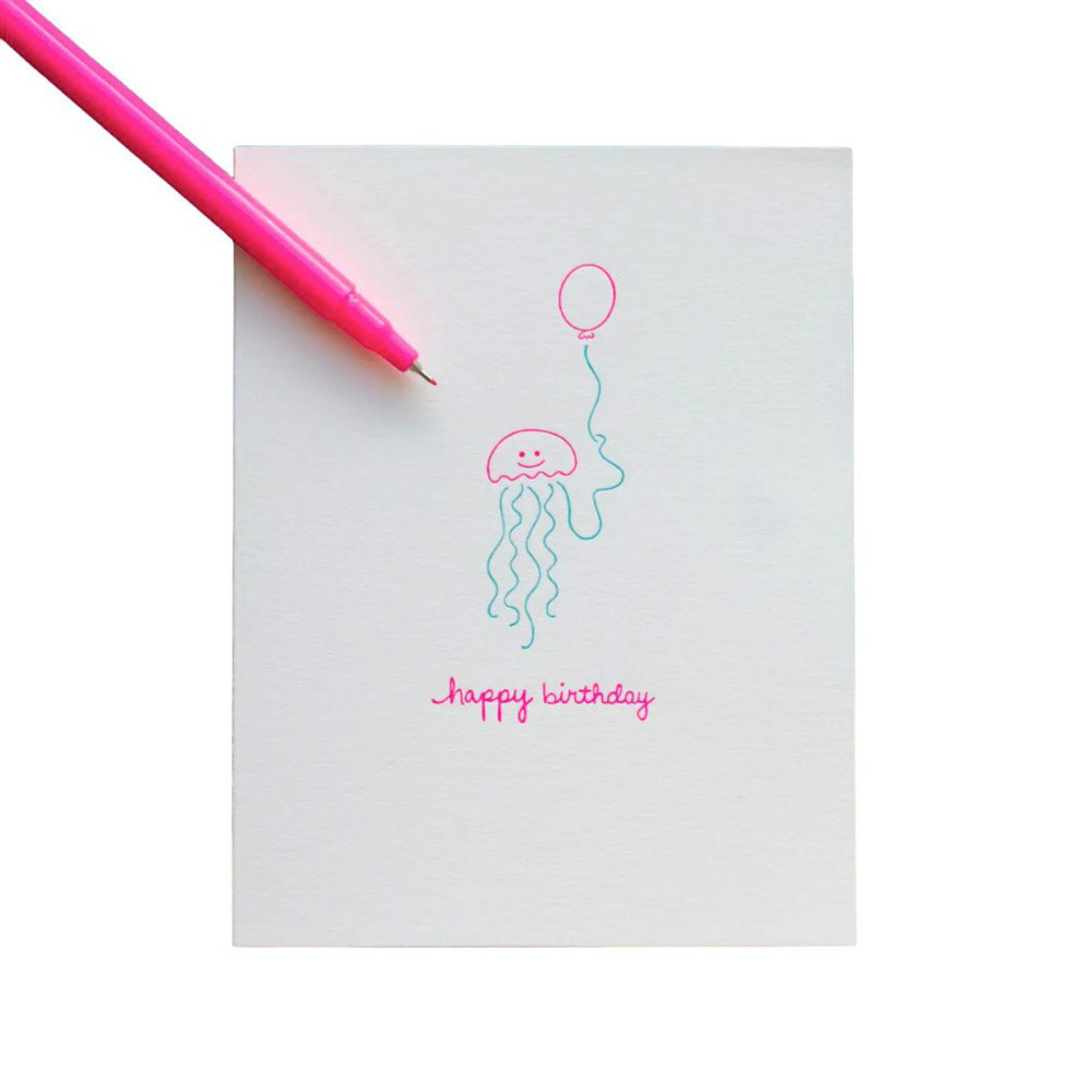 Albertine Press Albertine Press Jellyfish Birthday Card