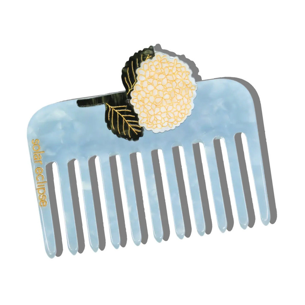 Solar Eclipse Pocket Comb - Hydrangea