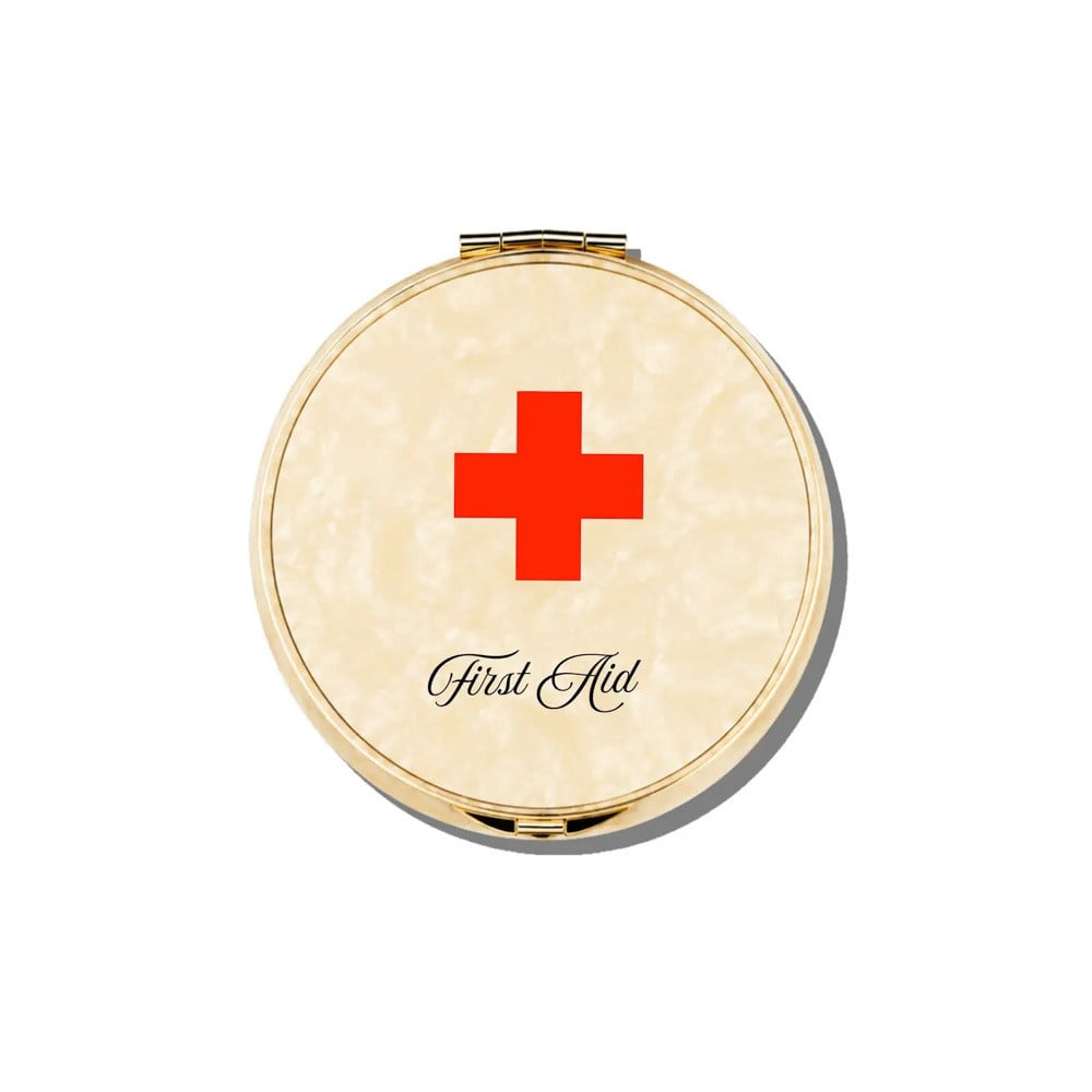 Solar Eclipse Solar Eclipse Handbag Hero Pill Compact - Cream Vintage First Aid