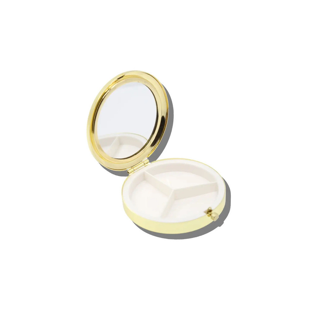 Solar Eclipse Handbag Hero Pill Compact - Cream Vintage First Aid