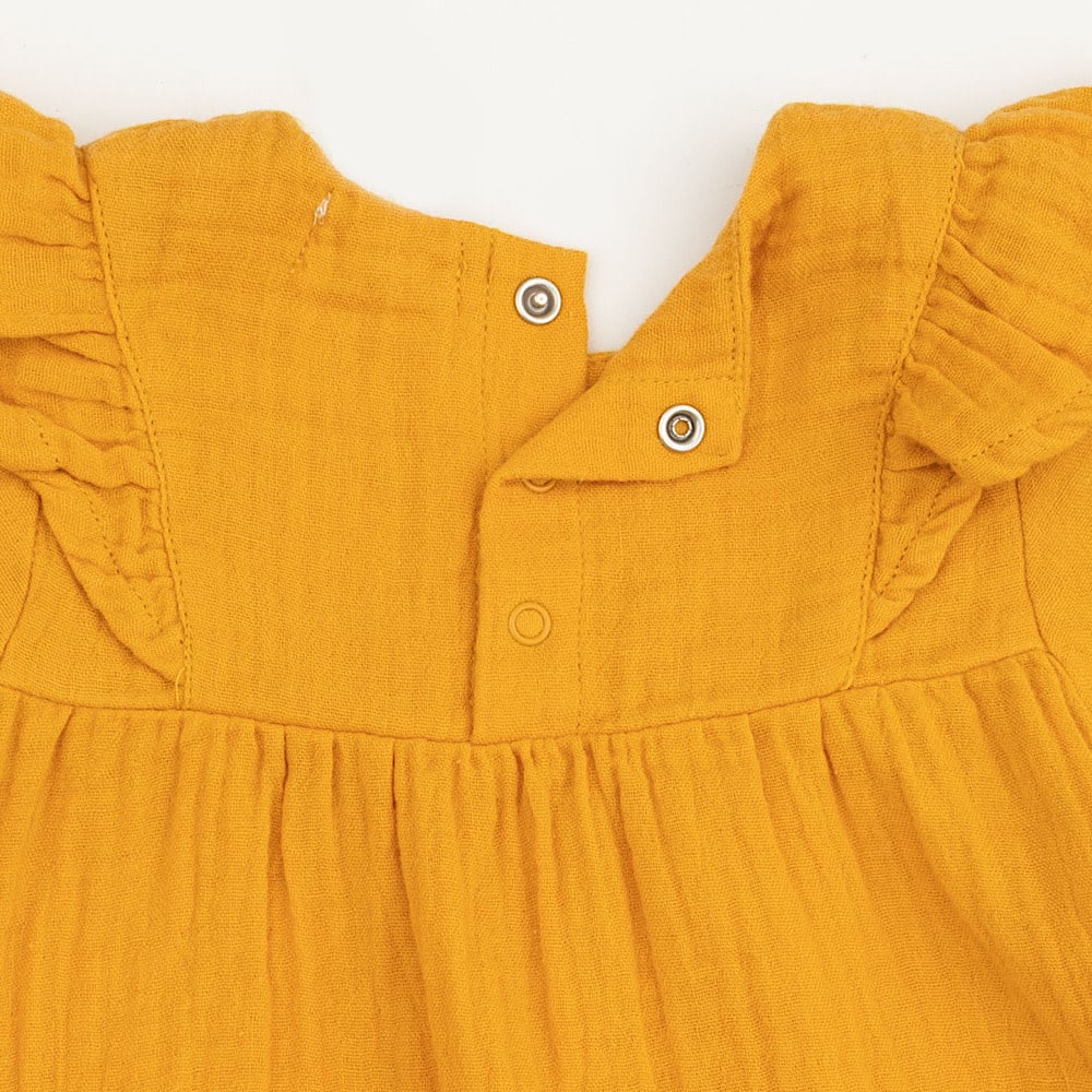 Angel Dear Long Sleeve Ruffle Tunic and Smocked Waist Pant - Baby Sunflower