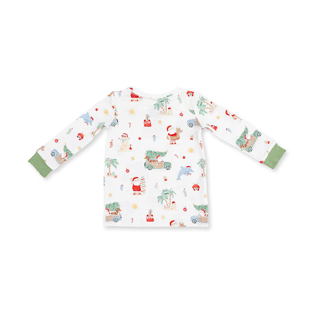 Angel Dear Long Sleeve Loungewear Set - Beach Christmas