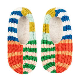 VERLOOP VERLOOP Patchwork Stripe Rib Slippers - Rainbow