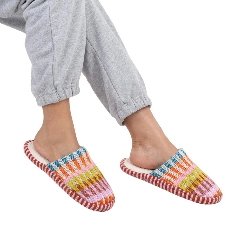 VERLOOP Mosaic Slide Slippers - Rust Lilac