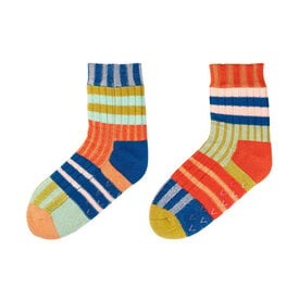 VERLOOP VERLOOP House Socks - Patchwork Stripe - Rainbow