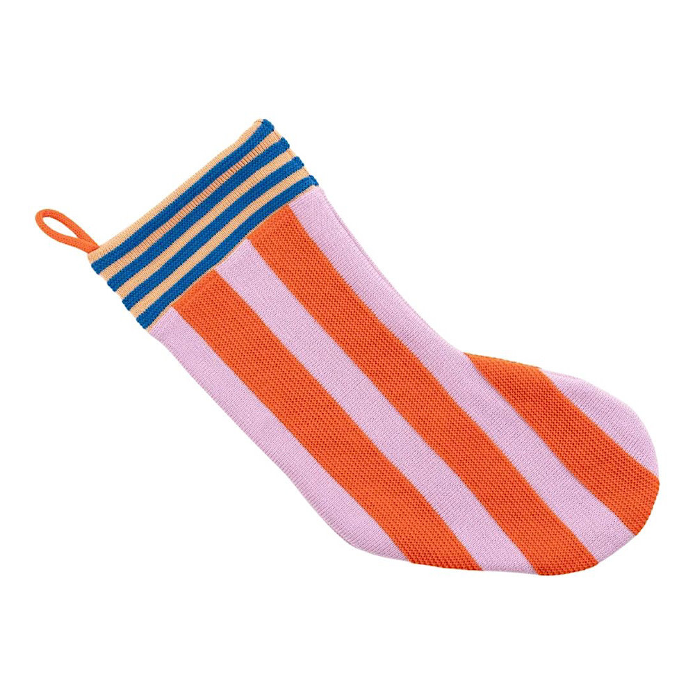 VERLOOP Super Stripe Holiday Stocking - Poppy Lilac