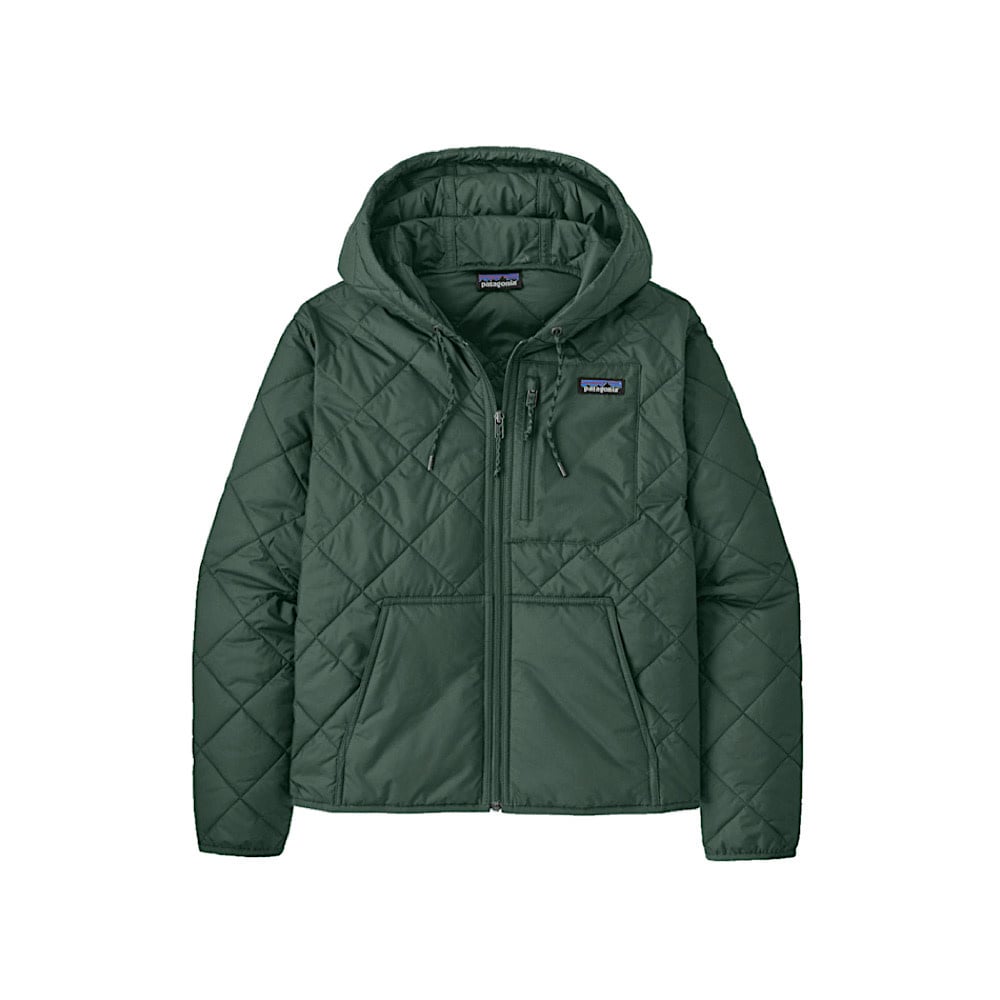Patagonia Women's Diamond Quilted Bomber Hoody - Canopy Green