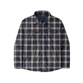 Patagonia Patagonia Men's Lightweight Insulated Fjord Flannel Shirt - Evergreen Fjord: Smolder Blue