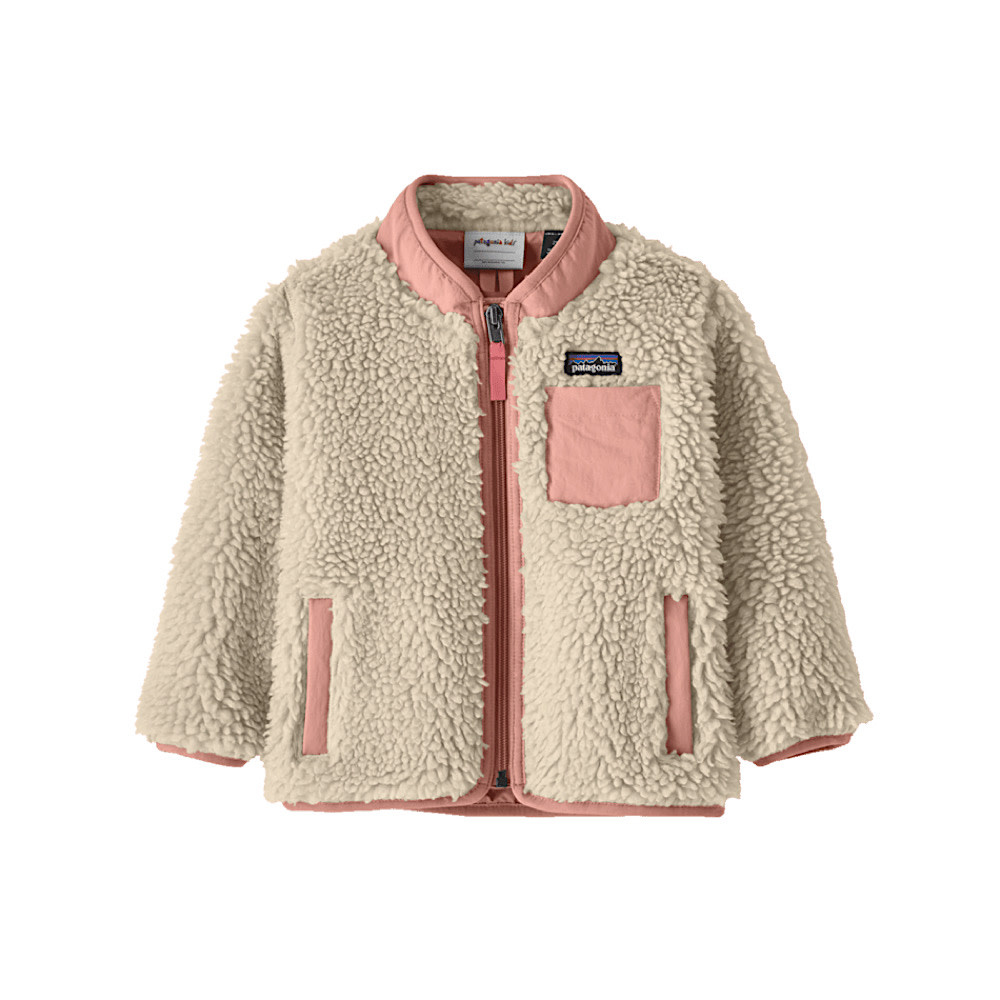 Patagonia Patagonia - Baby Retro-X Jacket - Natural/Sunlit Pink