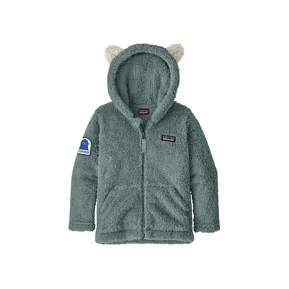 Patagonia - Baby Furry Friends Hoody - Curious Seal Patch: Cover Green