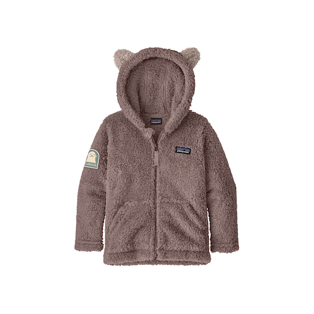 Patagonia - Baby Furry Friends Hoody - Curious Seal Patch: Moonrise Taupe
