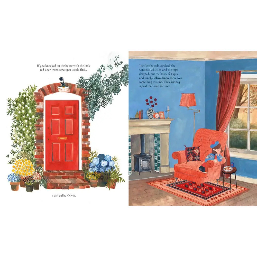 The House with the Little Red Door Hardcover Book