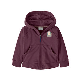 Patagonia Patagonia - Baby Full-Zip Hoody Sweatshirt - Curious Seal Patch: Berry Fig