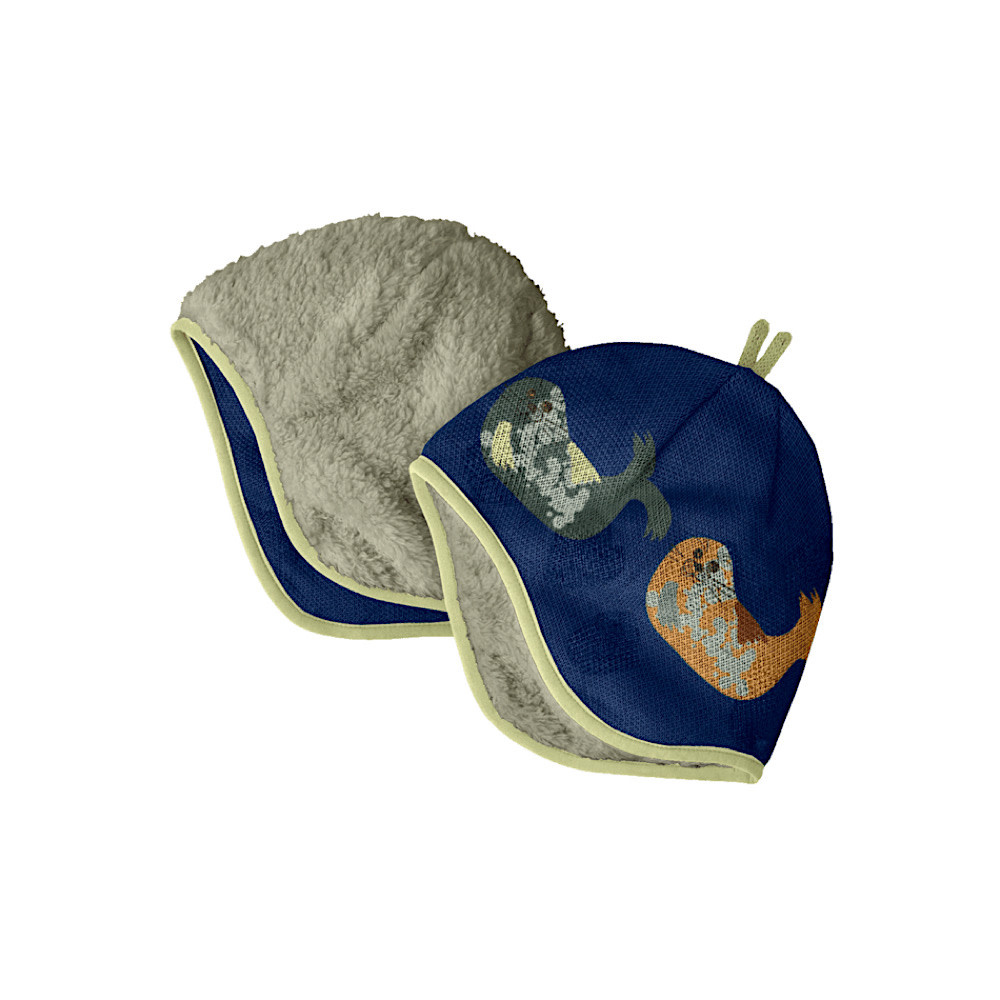 Patagonia - Baby Reversible Beanie - Blubby Knit: New Navy