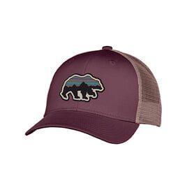 Patagonia Patagonia Kids Trucker Hat - Back for Good Bear - Berry Fig