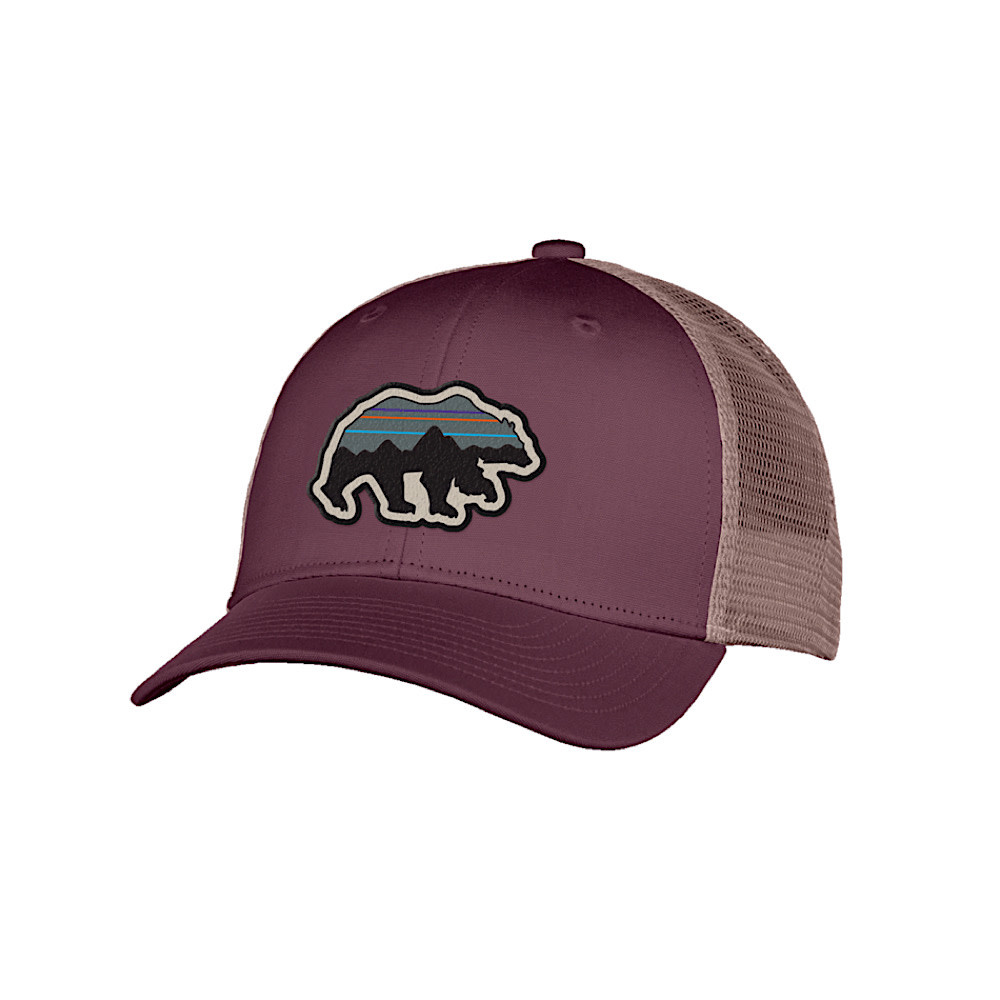 Patagonia Patagonia Kids Trucker Hat - Back for Good Bear - Berry Fig