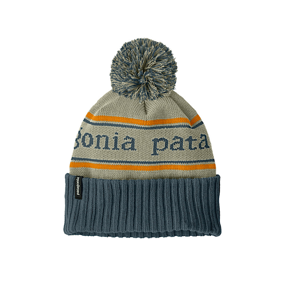 Patagonia Patagonia - Kids Powder Town Beanie - Park Stripe - Weathered Stone